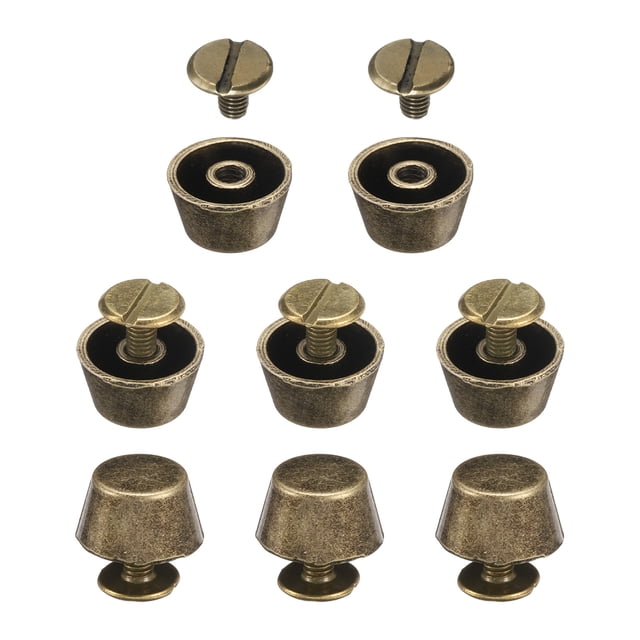 Screw Bag Rivets Uxcell 8 Set Rivets Stud Handbag Purse Feet 1/2