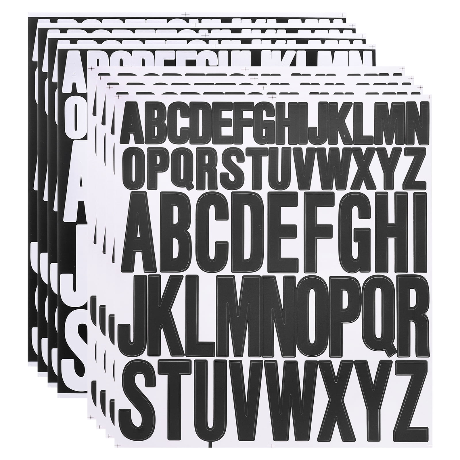 Walmart Letters Uxcell 8 Sheet Vinyl Letter Sticker, 1 Inch, 2 Inch 416Pcs Stick ...