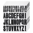 thumbnail image 1 of Uxcell 9.1 x 7.7 inches 8 Sheets Letter Stickers Vinyl Letters for Indoor Outside Sticker Decal Black, 1 of 5