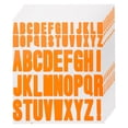 Orange Sticker Letters Uxcell 9.1 x 7.7 inches 8 Sheets Letter Stickers Vinyl Letters for ...