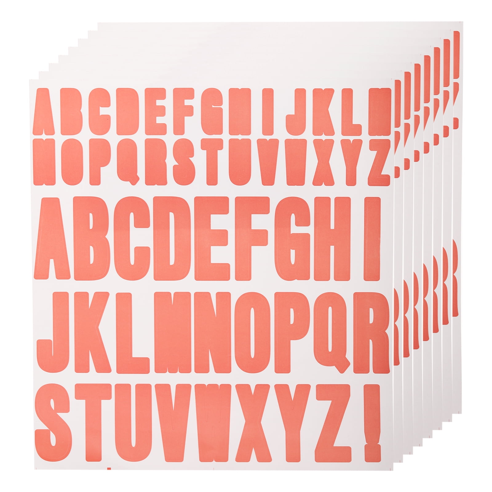 Uxcell 8 Sheets Letter Stickers Vinyl Letters for Indoor/Outside ...