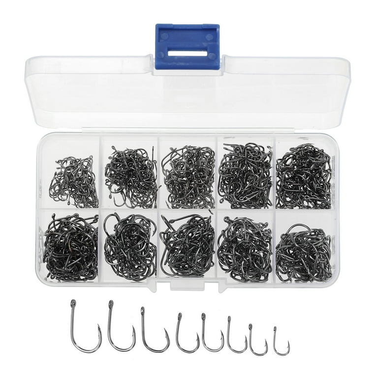 9 fish hook Fishing A populor hook applies to kinds of hard or soft fishing baits for freshwater and saltwater fishing Uxcell 8 Sizes Catfish Hooks,