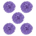thumbnail image 1 of Uxcell 8" Tissue Pom Poms Paper Flowers Ball Wedding Party Decoration, Purple 5 Pack, 1 of 6