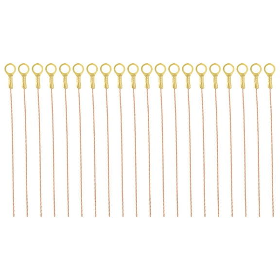 Uxcell 8 inch Bare Copper Wire-Copper Grounding Lugs, 20Pcs Cables with Lug