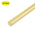 thumbnail image 1 of Uxcell 8" x 0.27" Yellow Clear Mini Hot Glue Gun Sticks for Glue Gun 20 Pack, 1 of 5
