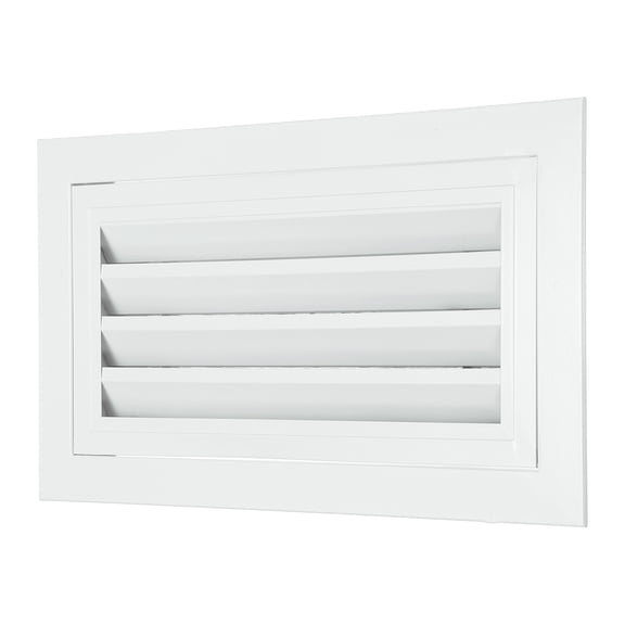 Uxcell 8" x 16" Aluminum Gable Vent, 1Pcs Return Grille Gable Louver Air Vent with Screen Mesh Filter Removable Door for Sidewall Wall Ceiling Floor Attic Shed HVAC System, White