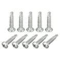 thumbnail image 1 of Uxcell #8 x 3/4" Self Drilling Screws, 100 Pack Phillips Pan Head Self Tapping Screws, 1 of 5