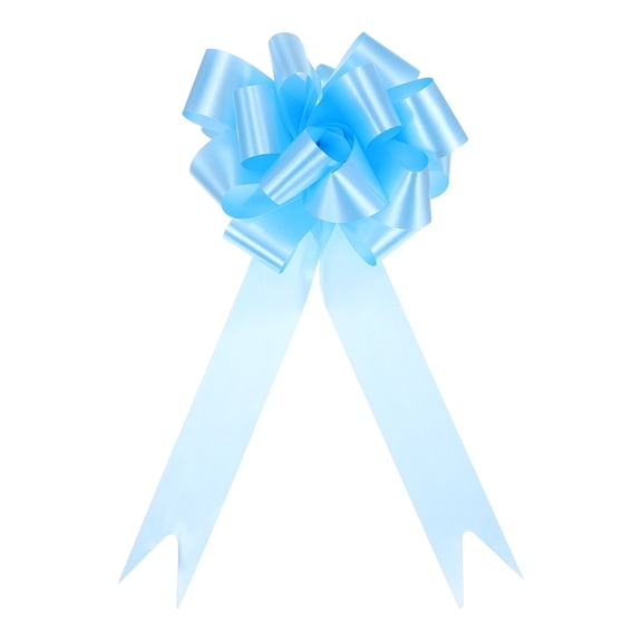 Uxcell 8 x 4.7 Inch Pull Bows, 30Pcs Present Ribbon Bows Wrapping Decoration, Light Blue
