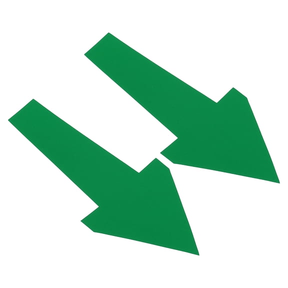 Uxcell 8" x 4" Arrow Sticker, Removable Self Adhesive Arrow Sign, Light Green 10Pack