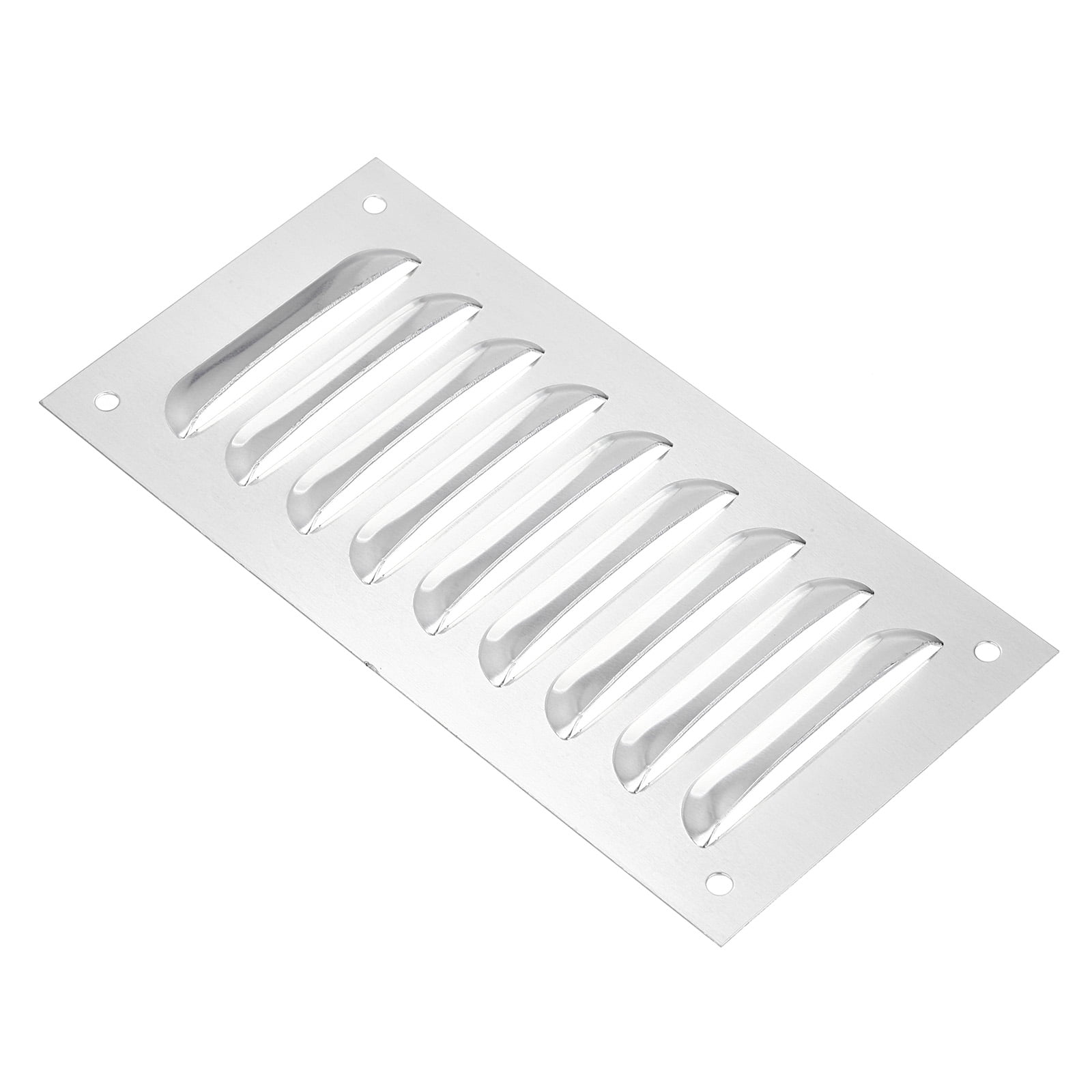 Uxcell 4pcs Aluminum Alloy Ventilation Grilles - 8.86x1.97 Inch Rectangle Air Vent Cover For Cabinet, Wardrobe - View #3