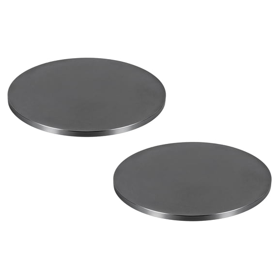 Uxcell 8" x 5/16" (8 mm) Hot Rolled Steel Plate, A36 Circle Weldable Steel Round Sheet Round Metal Base Plate for Structural Support Construction Industrial DIY Projects, Black