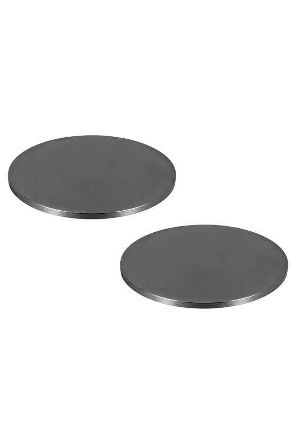 8" x 5/16" (8 mm) Hot Rolled Steel Plate, A36 Circle Weldable Steel Round Sheet Round Metal Base Plate for Structural Support Construction Industrial DIY Projects, Black