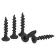 thumbnail image 1 of Uxcell #8 x 63/64-inch Wood Screws Carbon Steel Self Tapping Black 50 Pack, 1 of 5