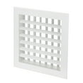 thumbnail image 1 of Uxcell 8 x 8 Inch Square Air Vent Cover, Plastic Air Return Grille Diffuser, White, 1 of 6