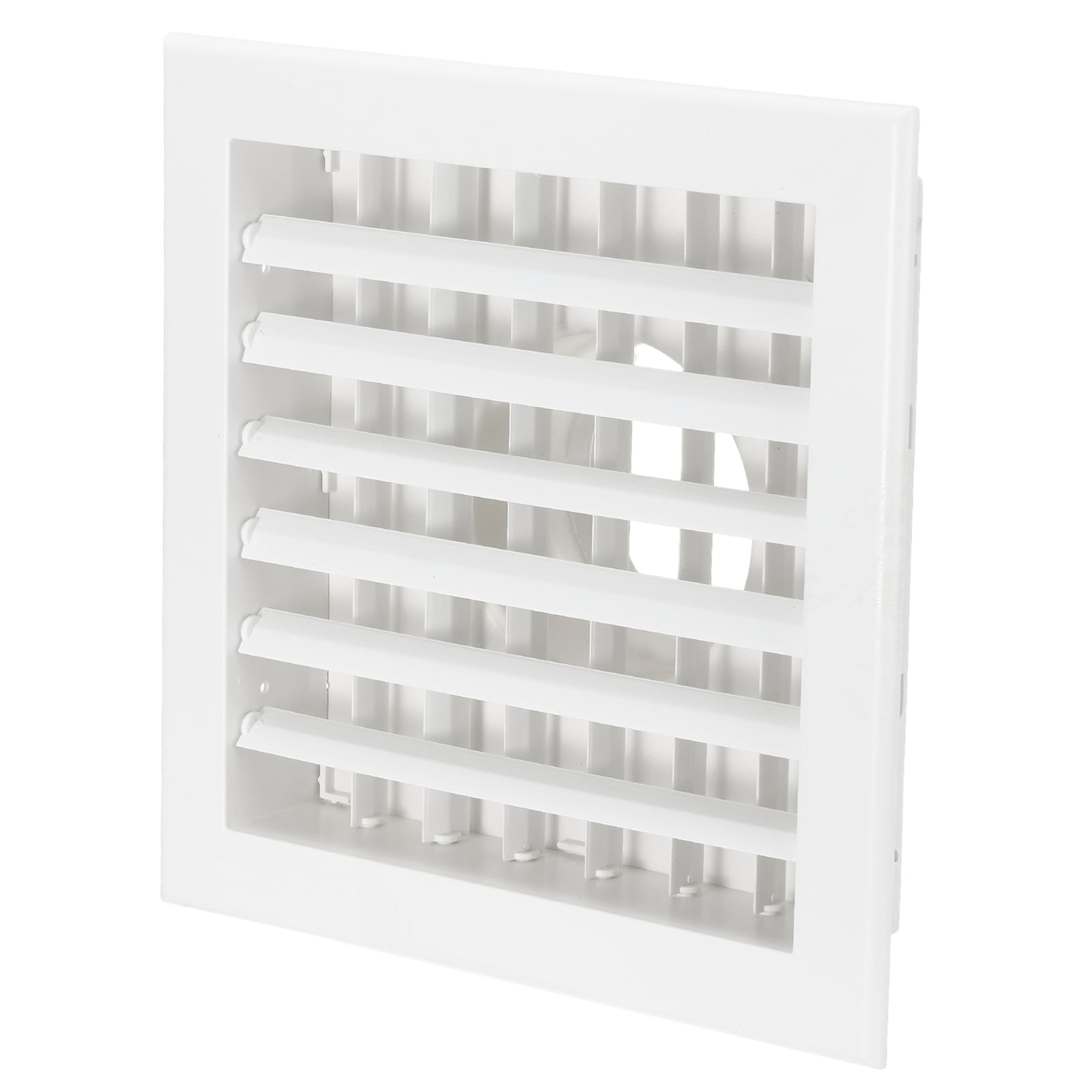 Uxcell 8 x 8 Inch Square Vent Cover, 4 Inch Dia. Adjustable Air Diffuser, White