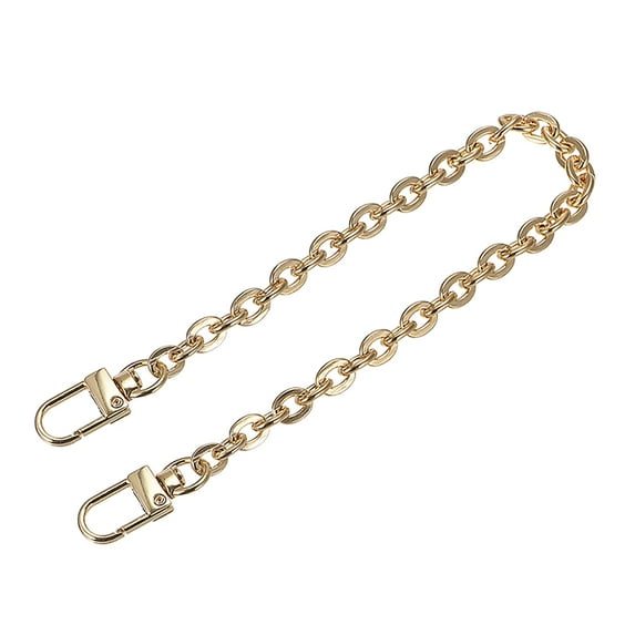 Uxcell 8"x0.28" Purse Chain Strap, Purse Handle Shoulder Bags Replacement Strap, Gold