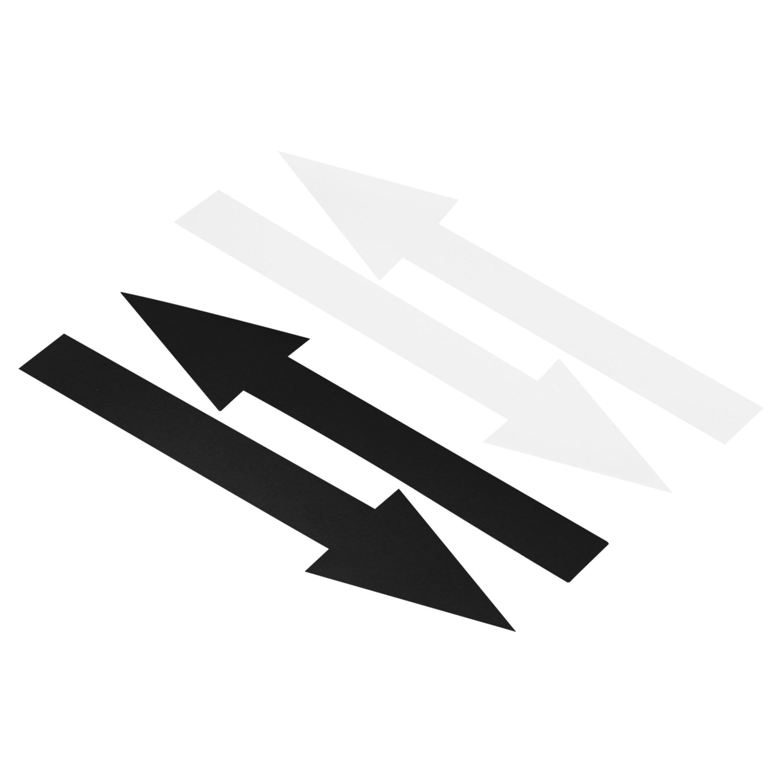Uxcell 8"x2" Arrow Sticker Adhesive Large Arrow Sign Black/White 20 ...