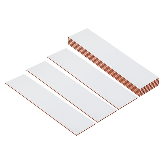 Uxcell 8"x2" Blank Name Plates, 12 Pack Custom Engraved Name Plate, White, Red
