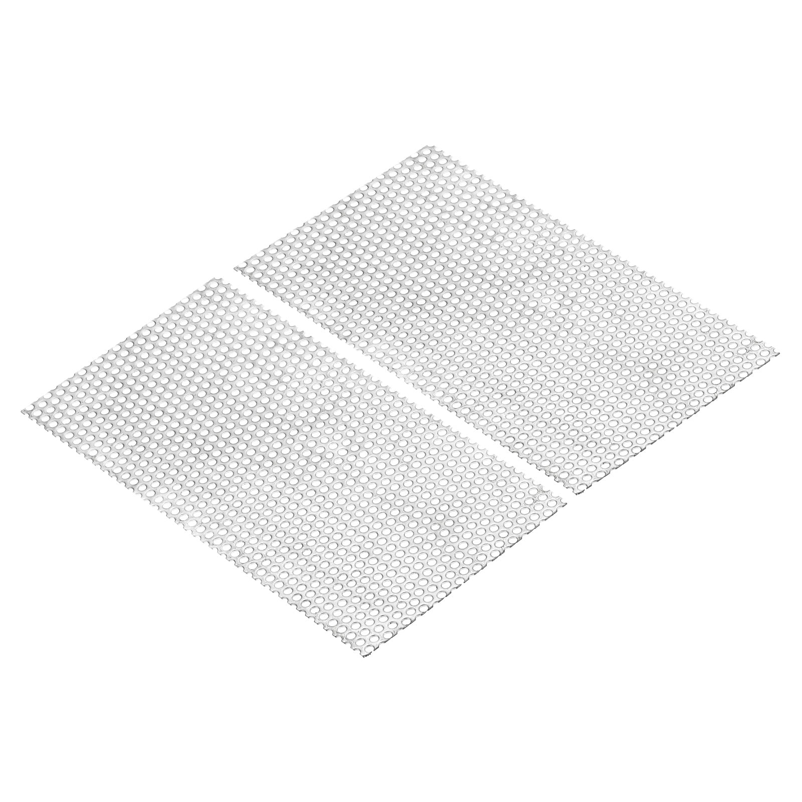 Uxcell 8"x4" 304 Stainless Steel Perforated Sheet 0.12" Hole Metal Mesh Plate Screen Decorative