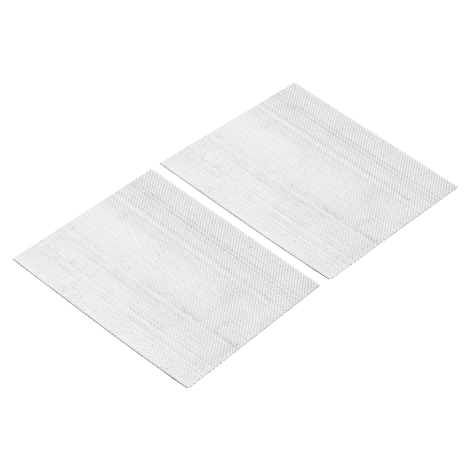 Uxcell 8"x8" 304 Stainless Steel Perforated Sheet 0.06" Hole Metal Mesh Plate Screen Decorative