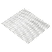 Uxcell 8"x8" 304 Stainless Steel Perforated Sheet, 0.12" Hole Metal Mesh Plate Screen Decorative Ventilation Meshes