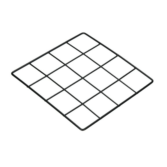 Uxcell 8"x8" Wire Grid Panel, 1 Pack Wall Grid Panels Board Photo Display Decor Hanging Organizer, Black