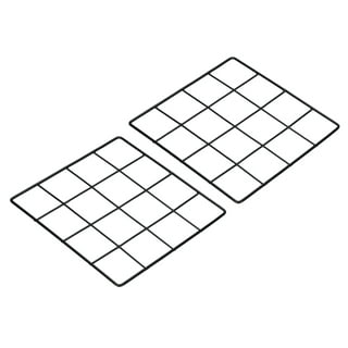 Plastic coated grid panel - black