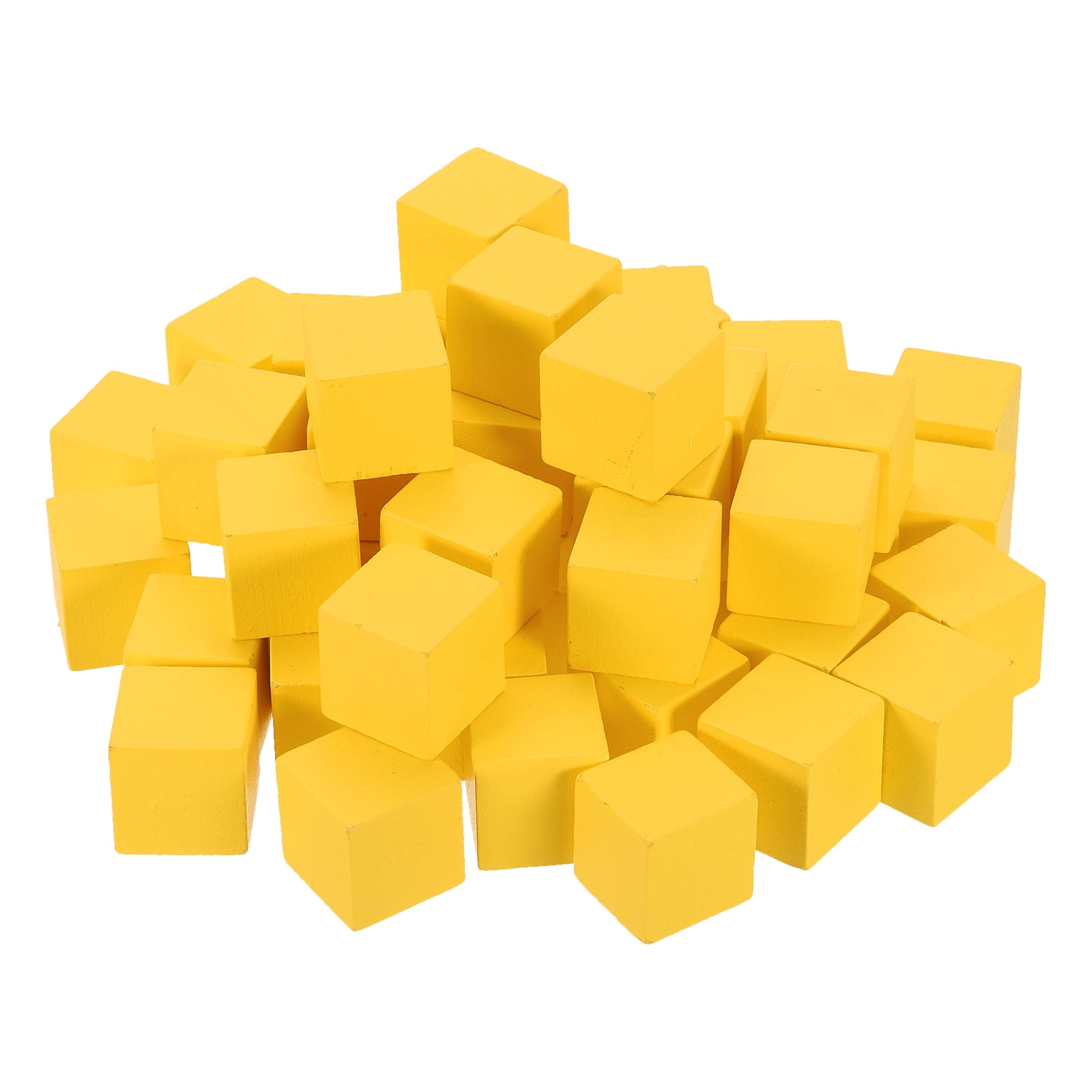 Uxcell 80 Pack Wood Blocks for Crafts, 2.5cm Unfinished Wood Cube Solid ...