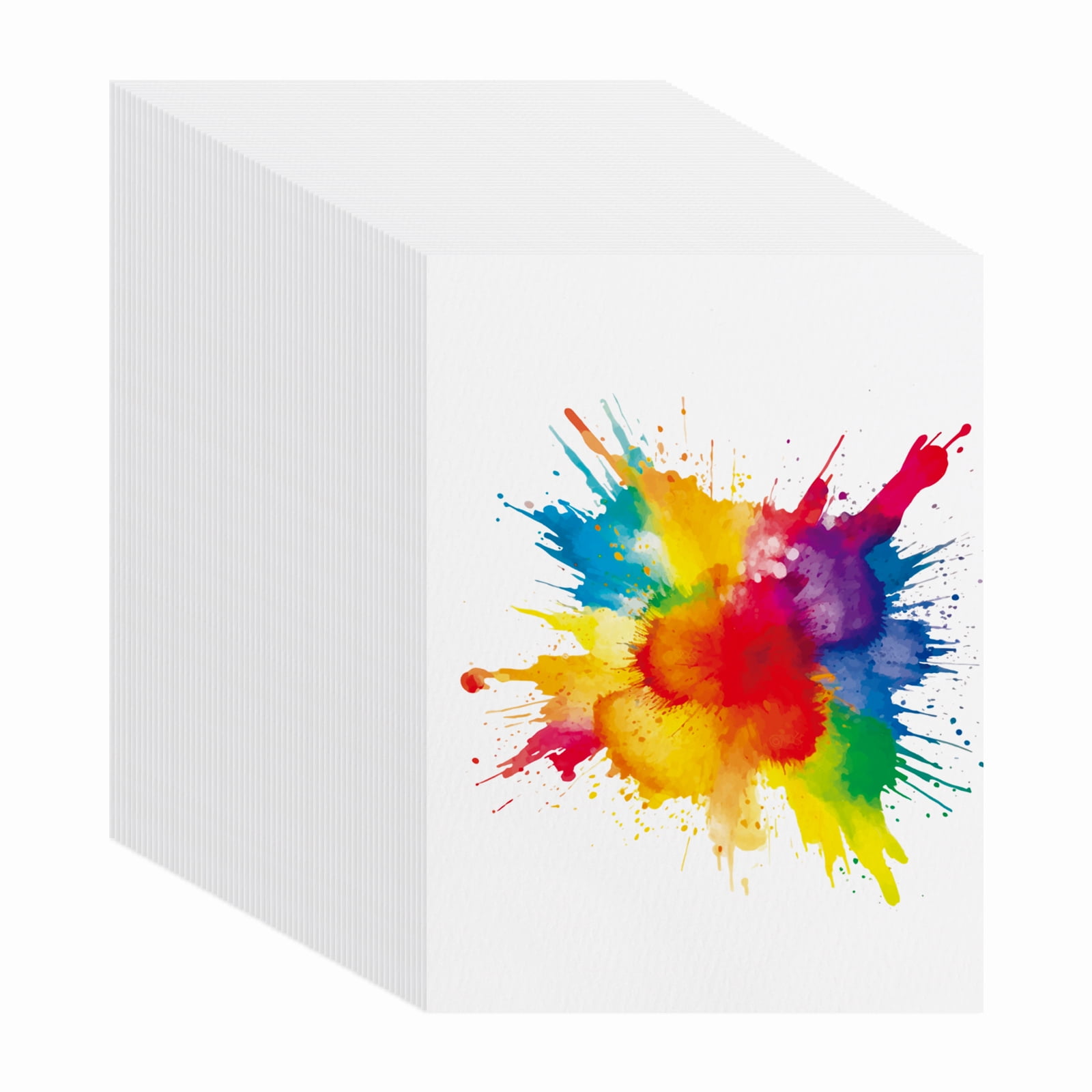 Uxcell 80 Sheets Cotton Watercolor Paper 140lb/300 GSM Cold Press Water 9x12 Inch