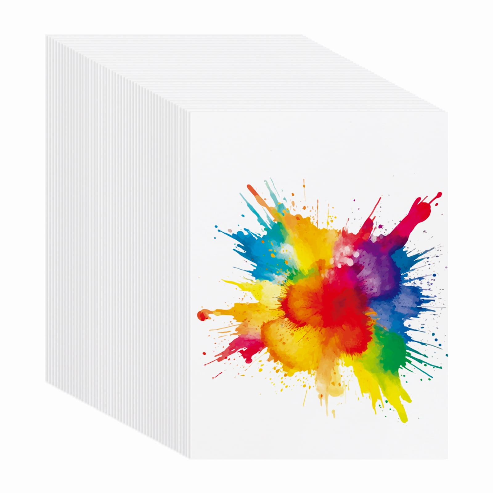 Uxcell 80 Sheets Cotton Watercolor Paper 140lb/300 GSM Hot Press Water 10.63x7.68 Inch