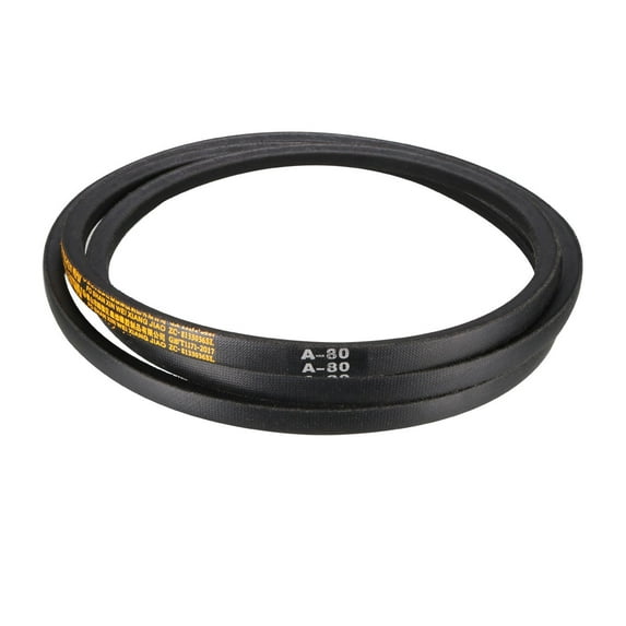 Uxcell 80" V Belt Inner Length Industrial Transmission Belt Rubber Black 1pcs