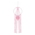 thumbnail image 1 of Uxcell 80 cm Iron Ring Macrame Dream Catchers Handmade Woven Cotton Dream Catcher for Decoration Pink, 1 of 6