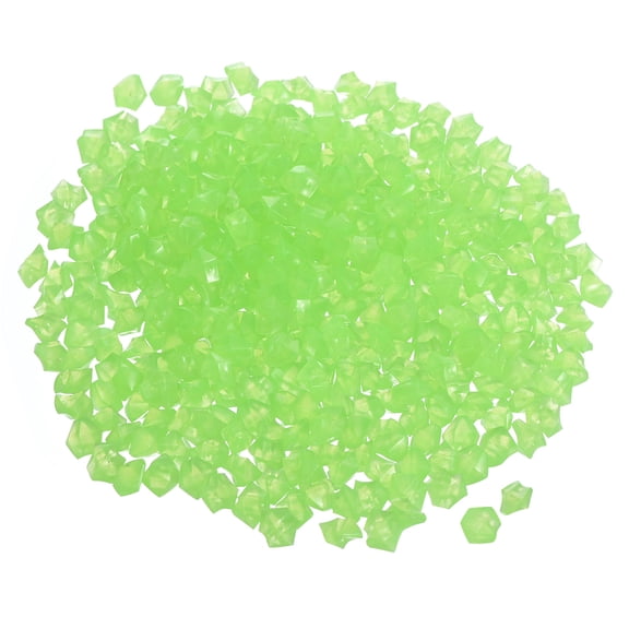 Uxcell 800Pack Glow Rocks 8-10mm Glow Pebbles Decoration in the Dark Luminous Stones Decor DIY Decorative Dark Green