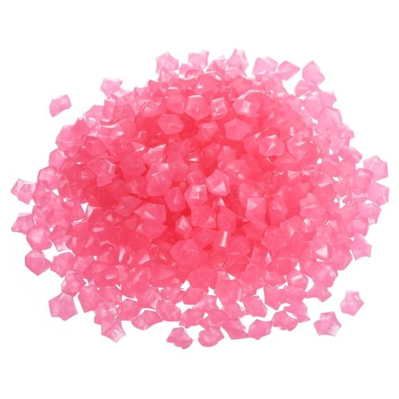 Uxcell 800Pack Glow Rocks 8-10mm Glow Pebbles Decoration in the Dark Luminous Stones Decor DIY Decorative Pink