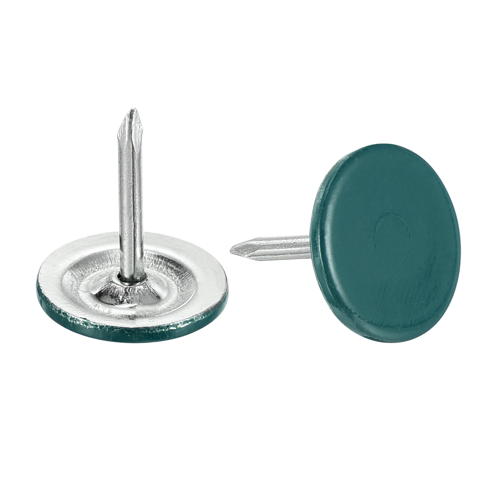 Uxcell 80Pack 11mmx13mm Flat Head Decorative Upholstery Tacks Furniture ...