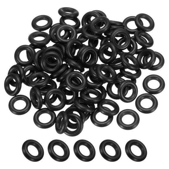 Uxcell 80Pcs AS-203 O-Rings, Nitrile Rubber O-Rings 5/16" ID 9/16" OD 1/8" Width for Faucet Plumbing Machine Sealing Automotive Repair, Tail Cap Assembly, 70 Durometer, Black