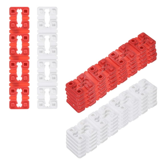 Uxcell 80Pcs Switch and Receptacle Spacer, 5.5mm Thickness Electrical Socket Outlet Sheet for Electrical Box,Red White