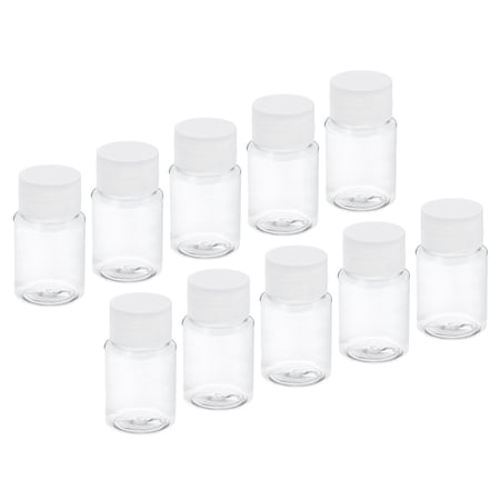 Uxcell 80ml 2.7 Oz Wide Mouth Reagent Bottle Storage Bottles Plastic Sample Containers for Home Laboratory 18 Pack