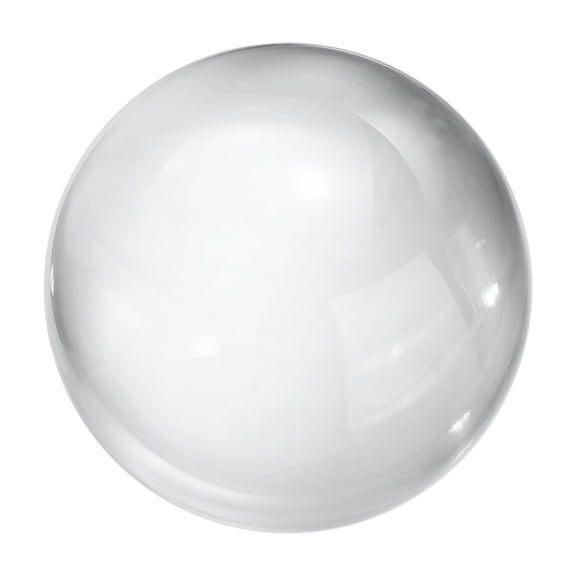Uxcell 80mm/3.1" Crystal Sphere Ball Glass Solid Decorative Sphere Crystal Ball Prop Ornament for Feng Shui Divination Tabletop Fountain Decoration, Clear