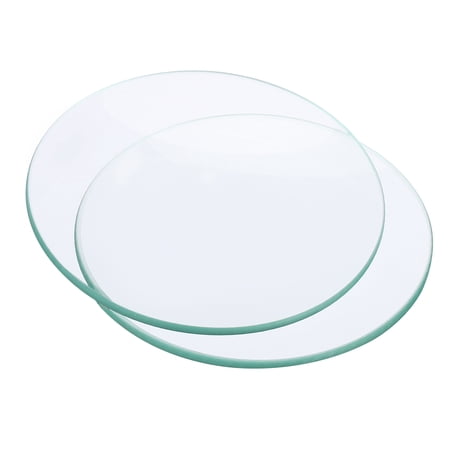 Uxcell 80mm Diameter Watch Glass, 10 Pack Beaker Cover Smooth Edges Chamfered Arc for Laboratory, Transparent