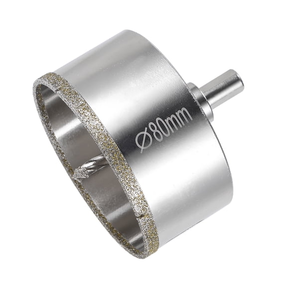 Uxcell 80mm Glass Hole Saw Diamond Core Drill Bit with Center Bit