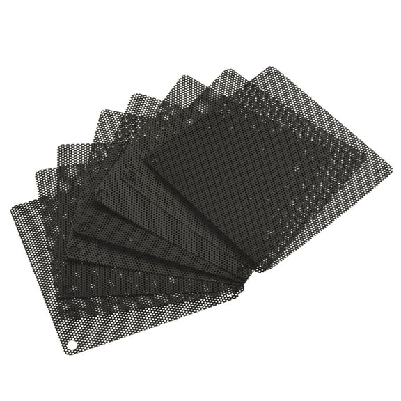 Uxcell 80mm Mesh Dustproof Cover Computer Fan Filter Grills Black 8 Pack
