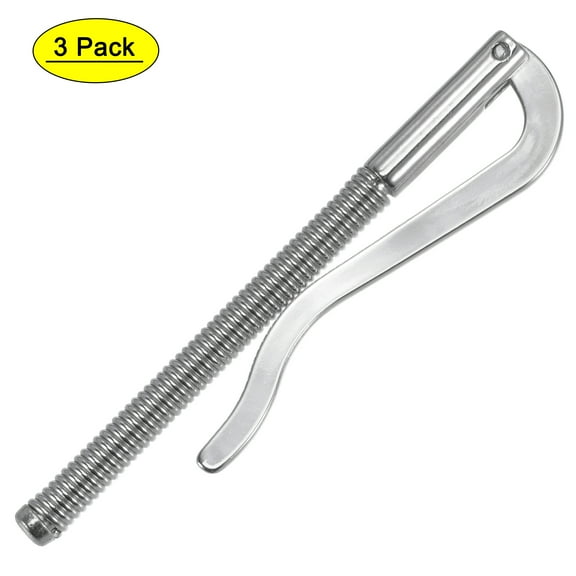 Uxcell 80mm Metal Slim Spring Wallet Cash Clip Bar Holder Clamp Silver 3 Count