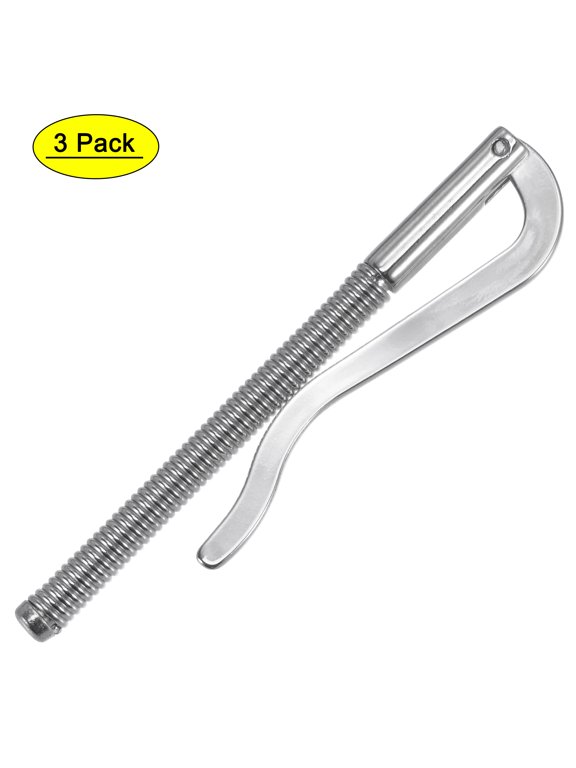 80mm Metal Slim Spring Wallet Cash Clip Bar Holder Clamp Silver 3 Count