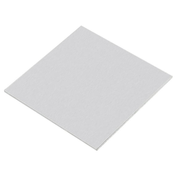Uxcell 80mm x 80mm x 3mm Rectangle 1060 Aluminum Sheet Flat Metal Plate Stock, 2 Pack