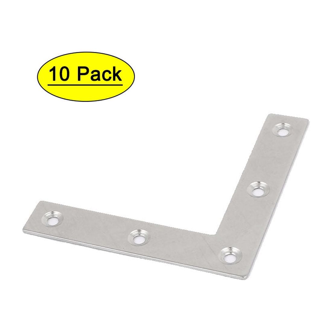 Wideskall 1.5" inch Flat Corner Angle Brace Repair Plated Bracket w