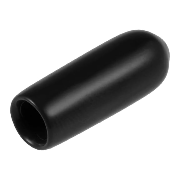 Uxcell 80pcs 4mm Round Black Vinyl End Cap Screw Thread Protectors Rubber Cover Caps