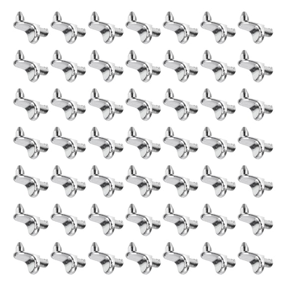 Uxcell 80pcs Shelf Support Peg 5mm(1/5 Inch) Zinc Alloy Bracket Pegs with Pin Cabinet Peg for Bookcase Wardrobe
