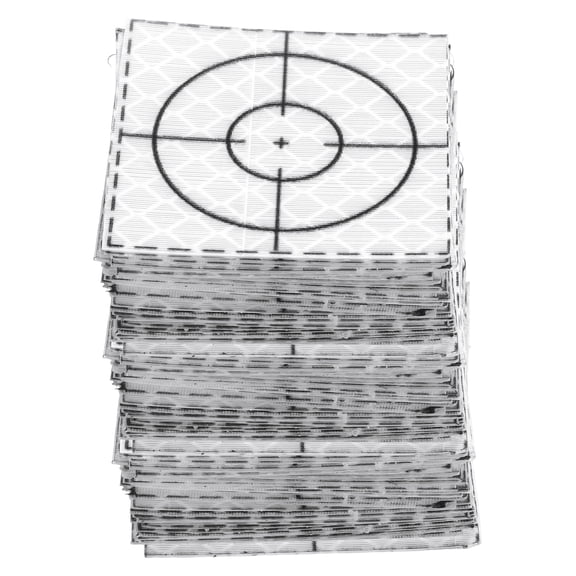 Uxcell 80pcs Survey Reflector Sheet 40x40mm Self-Adhesive Survey Target Mark Silver