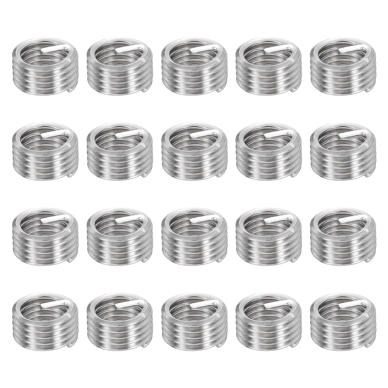 Uxcell 80pcs Wire Thread Inserts M10 x 1.5 x 1D Metric Helical Threaded ...